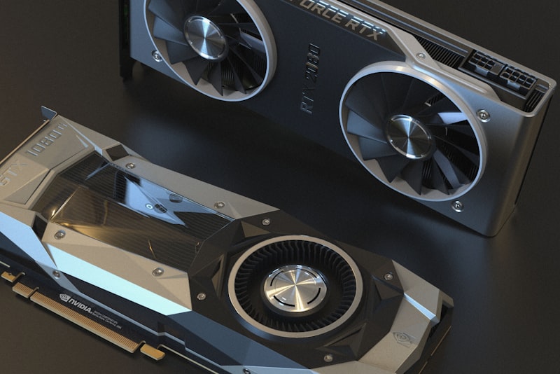 Gaming headset resting on a stand